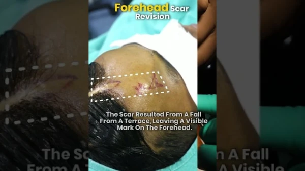Forehead Scar Revision Surgery | Amazing Transformation